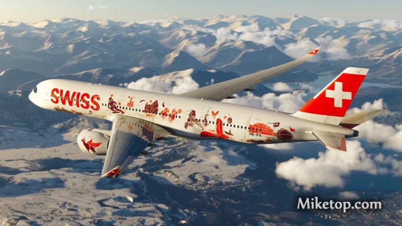 Miketop, Swiss A350, Zuerich, Airbus, History, Swiss Air, Swiss Air Force, A350-900, FA-18 Hornet, F-5 Tiger, Coming Home, Airline, Mike, Pilot, 2025, Zurich (7)